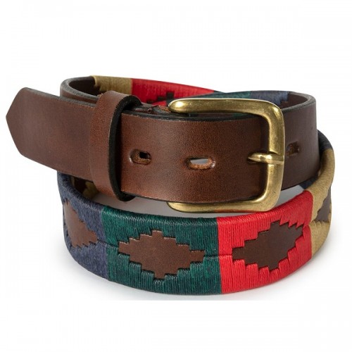 Embroidered Belt Polo belt Leather belt 