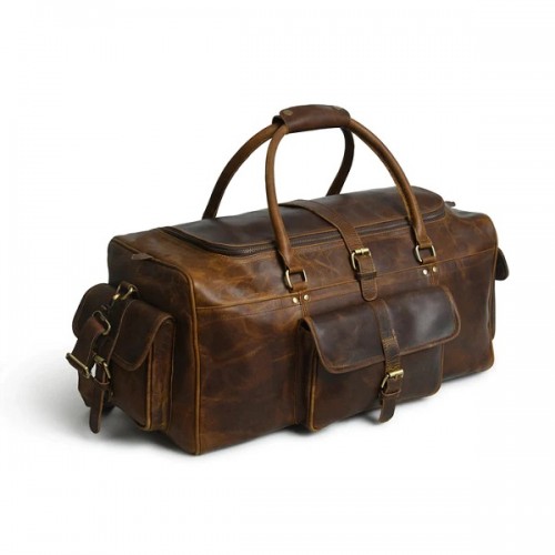 Genuine Leather Duffle Bag Manufacturer in delhi 